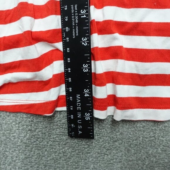 Style&co. Tank Dress Women's Size XS Red/White Striped Rayon V-Neck Flared - Picture 2 of 7